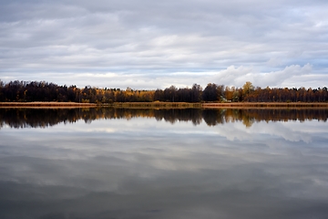 Image showing indian summer on Lake Tuusula in Finland