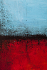 Image showing Red and blue grunge colored texture background.