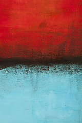 Image showing Red and blue grunge colored texture background.