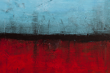 Image showing Red and blue grunge colored texture background.