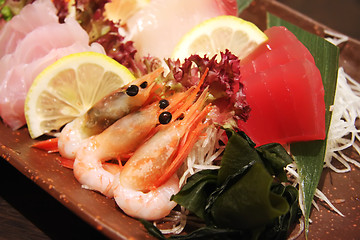 Image showing Sashimi arrangement
