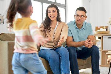 Image showing happy family at home