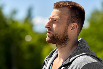 Image showing portrait of young man outdoors