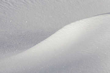 Image showing Deep snow drifts