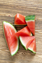 Image showing juicy watermelon slices