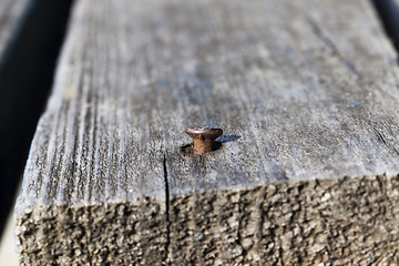 Image showing Old wooden boards