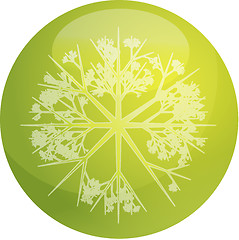 Image showing Snowflake globe