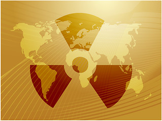 Image showing Radiation symbol