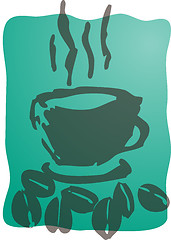 Image showing Cup of coffee illustration