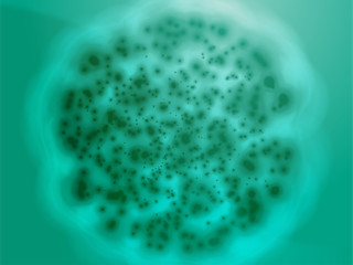 Image showing Bacterial cell growth illustration