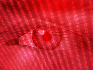 Image showing Electronic eye illustration