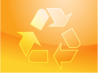 Image showing Recycling eco symbol