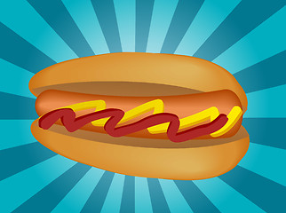 Image showing Hotdog illustration