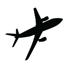 Image showing Airplane silhouette