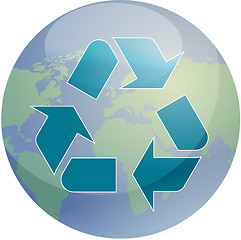 Image showing Recycling eco symbol