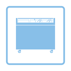 Image showing Supermarket mobile freezer icon