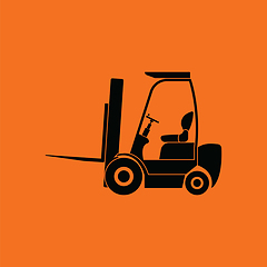 Image showing Warehouse forklift icon