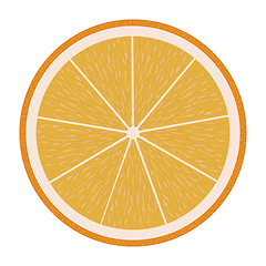 Image showing Flat design icon of Orange in ui colors.