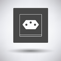 Image showing Swiss electrical socket icon