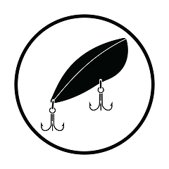 Image showing Icon of Fishing spoon