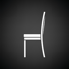 Image showing Modern chair icon