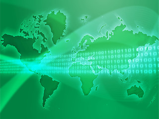 Image showing Global data transfer