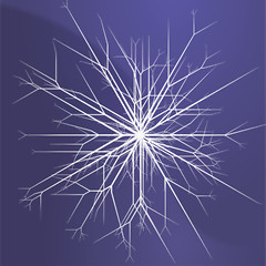 Image showing Snowflake pattern design