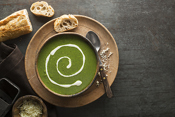 Image showing Green soup