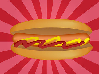 Image showing Hotdog illustration