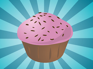 Image showing Cupcake illustration