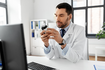 Image showing male doctor with medicine at hospital