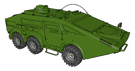 Image showing Light weight armor car vector or color illustration