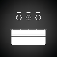 Image showing Office reception desk icon