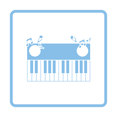 Image showing Piano keyboard icon