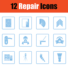 Image showing Set of flat repair icons