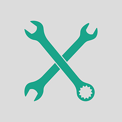 Image showing Crossed wrench  icon