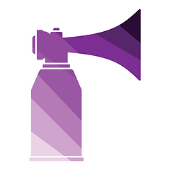 Image showing Football fans air horn aerosol icon