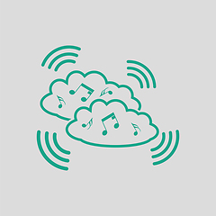 Image showing Music cloud icon