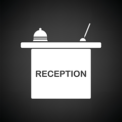 Image showing Hotel reception desk icon