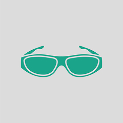 Image showing Poker sunglasses icon