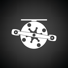 Image showing Icon of Fishing reel 