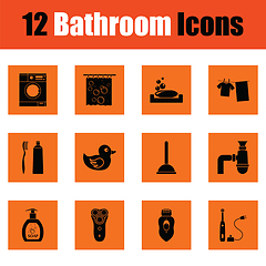 Image showing Bathroom icon set