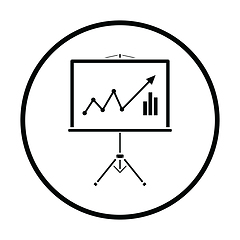 Image showing Analytics stand icon