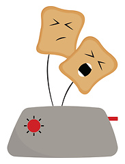 Image showing Toaster, vector or color illustration.