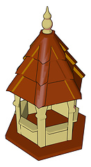 Image showing Small hut like creation vector or color illustration