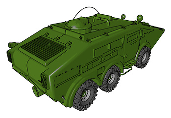 Image showing Anti bomb vehicle vector or color illustration