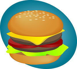 Image showing Hamburger fastfood