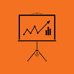 Image showing Analytics stand icon