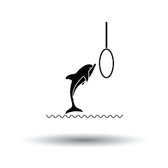 Image showing Jump dolphin icon