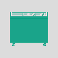 Image showing Supermarket mobile freezer icon